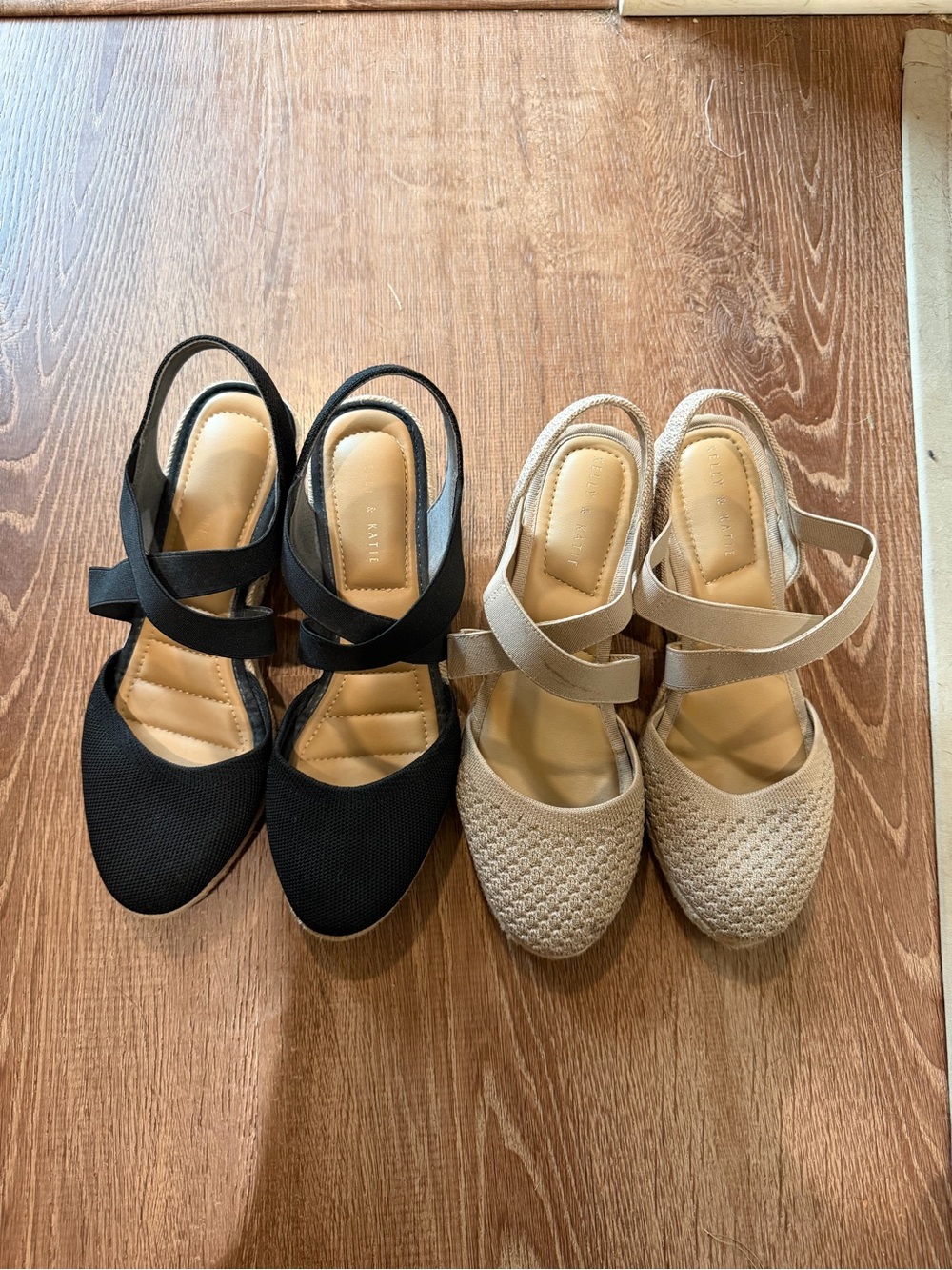 Bundle Kelly & Katie Espadrille wedges with straps